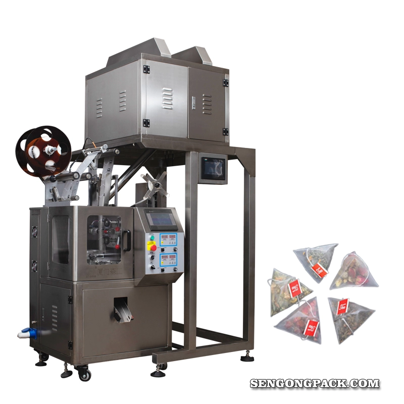 Máquina automática de enchimento e selagem de saquinhos de chá Pirâmides C20DX (PESADOR DE 4 CABEÇAS)