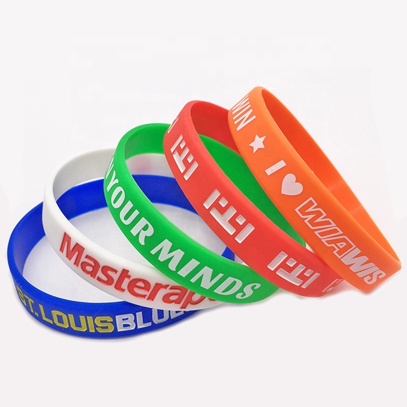 Pulseiras de silicone personalizadas, faça suas próprias pulseiras de borracha com mensagem ou logotipo, pulseira personalizada de alta qualidade