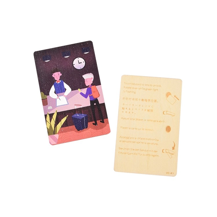 Cartão de madeira de bambu programável RFID ISO14443A Smart NTAG 213 NFC cartão de madeira