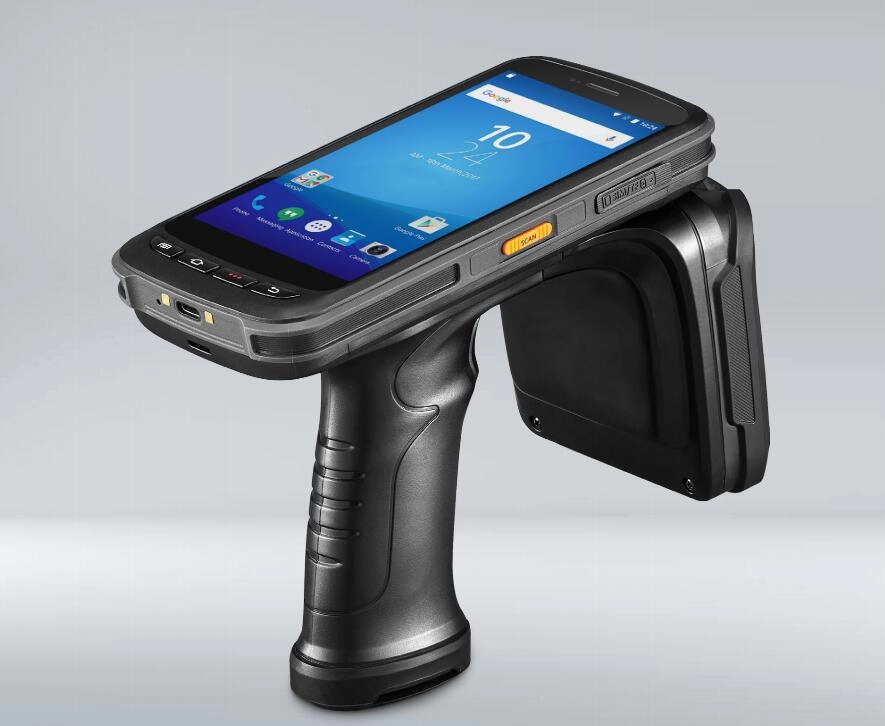 Leitor Handheld da frequência ultraelevada RFID da longa distância de WIFI Bluetooth Android do terminal de coleta de dados