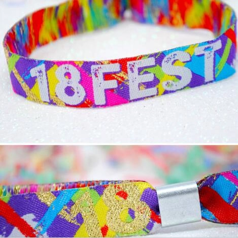 Pulseiras para festivais de festa de 18 anos