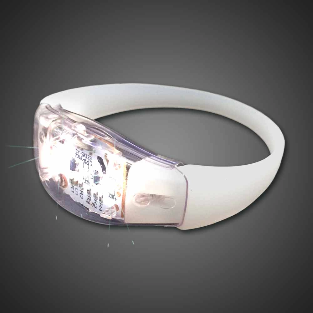LOGOTIPO que imprime RFID que pisca o bracelete do diodo emissor de luz com faixa do silicone