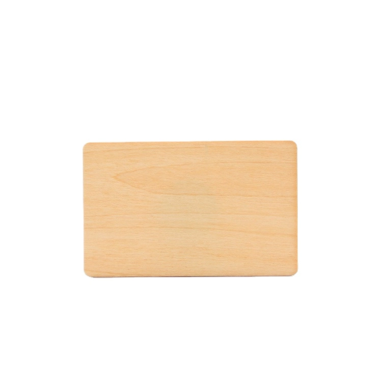 Cartão de hotel comercial de madeira RFID Cartão de madeira NFC