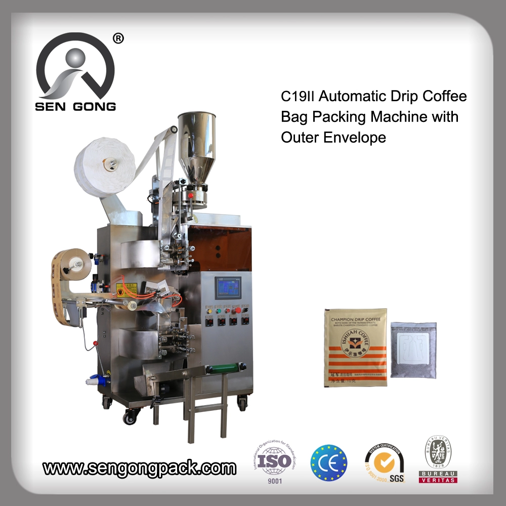 Máquina de enchimento de saco de filtro de café com vedação térmica C19II