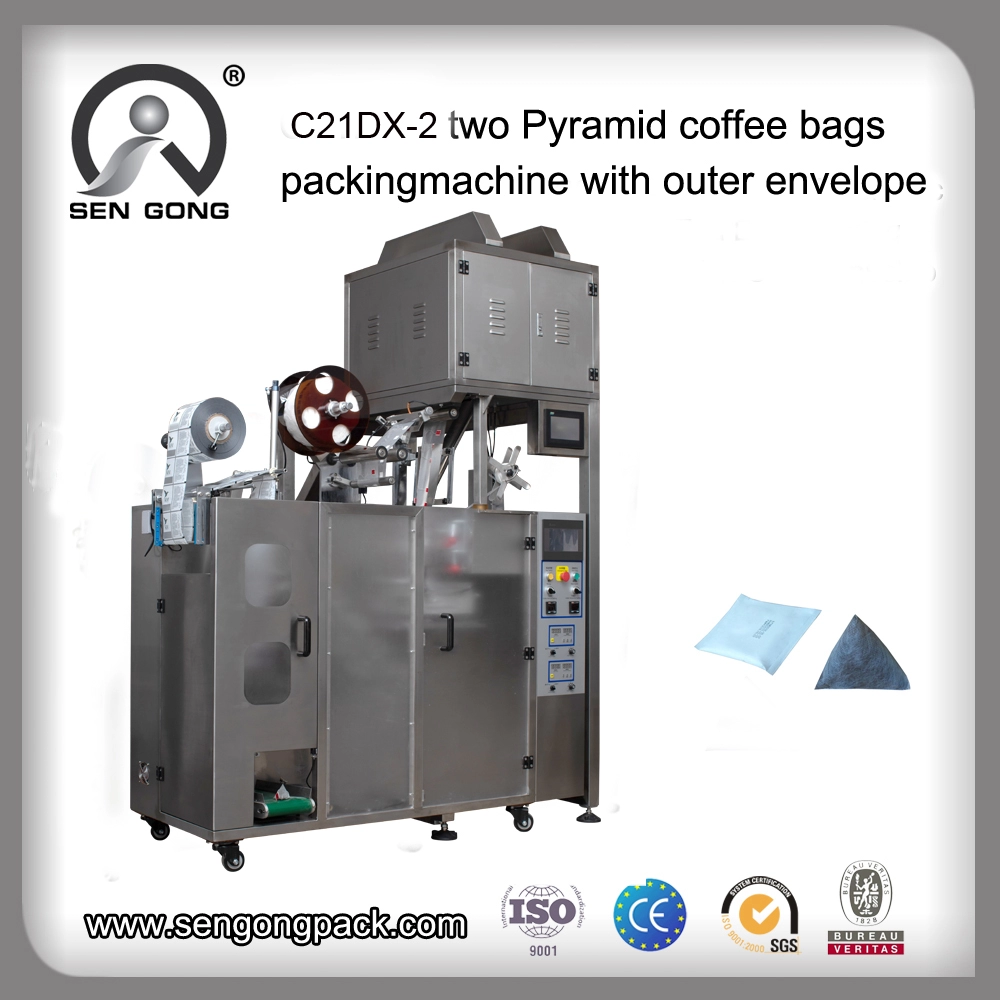 Atualização C21DX-2 integra pirâmide máquina de embalagem de saquinhos de chá preto