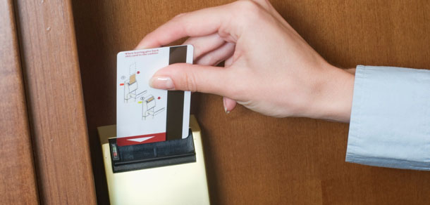 cartão de bloqueio de hotel com tarja magnética