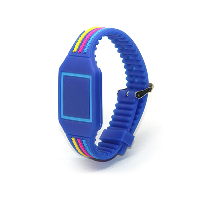 Pulseira inteligente RFID em relevo pulseira de silicone colorida