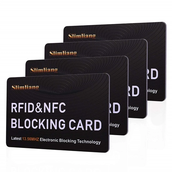 Cartão de bloqueio RFID para proteção de cartão bancário