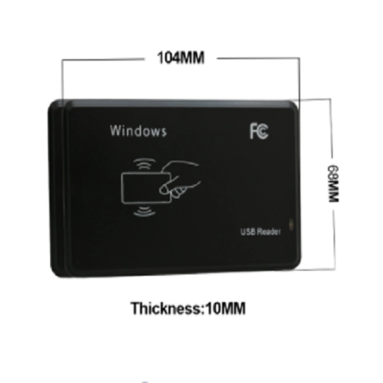 Leitor de cartão de identificação inteligente RFID 125KHZ USB/RS232 Interface LF