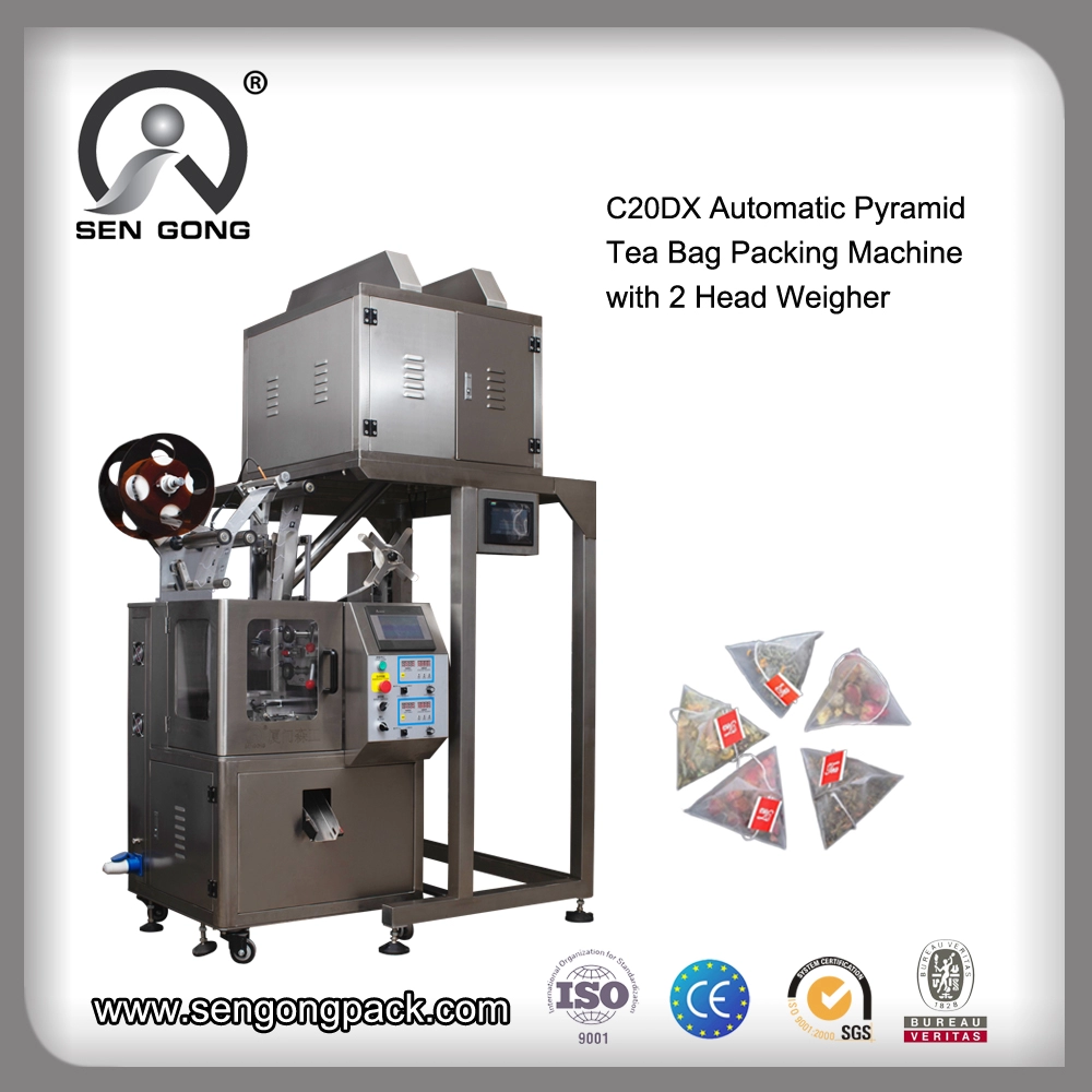 Máquina automática de embalagem de saquinhos de chá Pirâmides C20DX