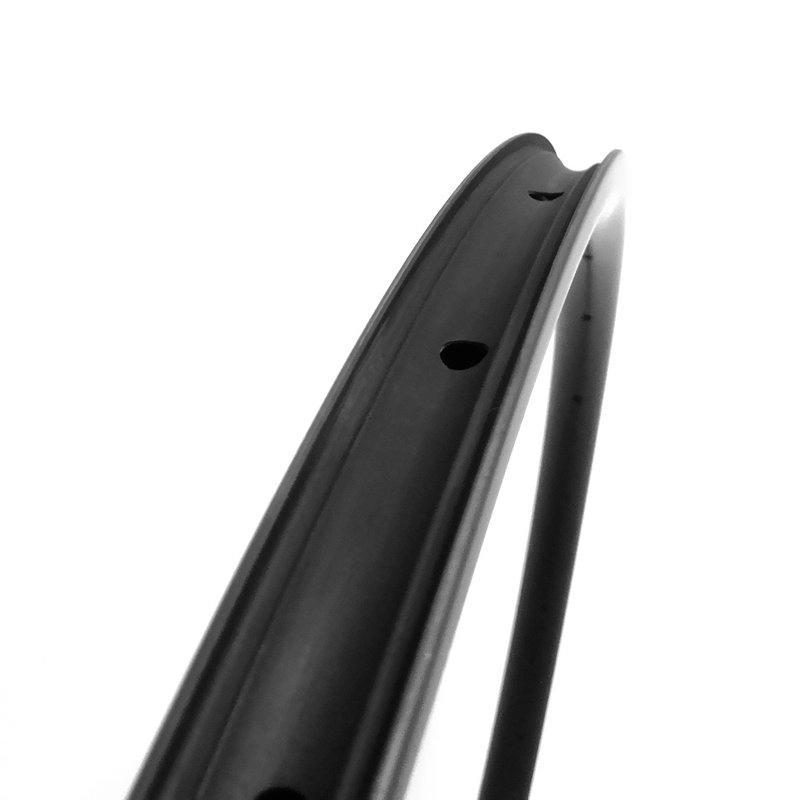 Aro de carbono assimétrico 29er sem gancho com 29 mm de largura e 28 mm de profundidade para bicicleta de cascalho