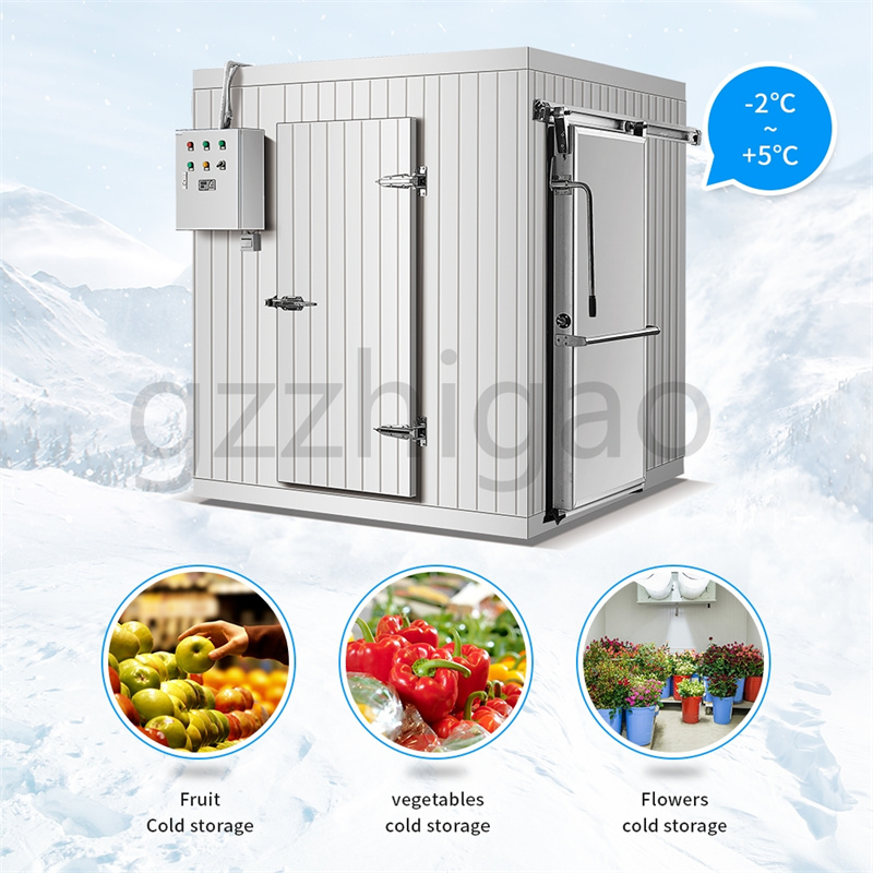 câmara fria refrigerada de vegetais