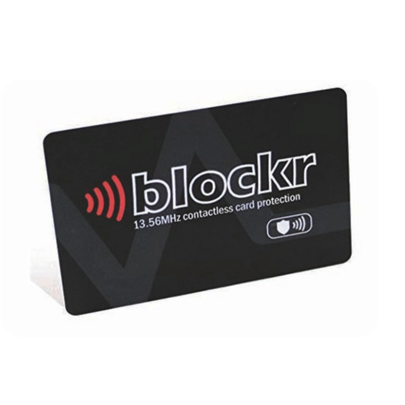 Cartão de bloqueio seguro RFID do protetor de cartão de crédito de 13,56 MHz