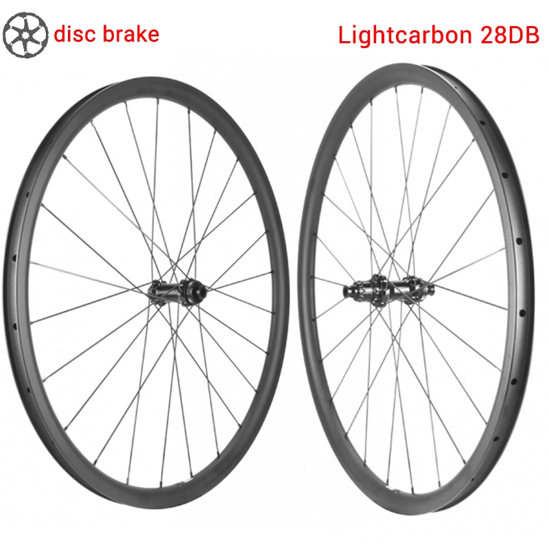 LightCarbon 28DB Freio a Disco Econômico Roda Tubular de Carbono Preço Barato