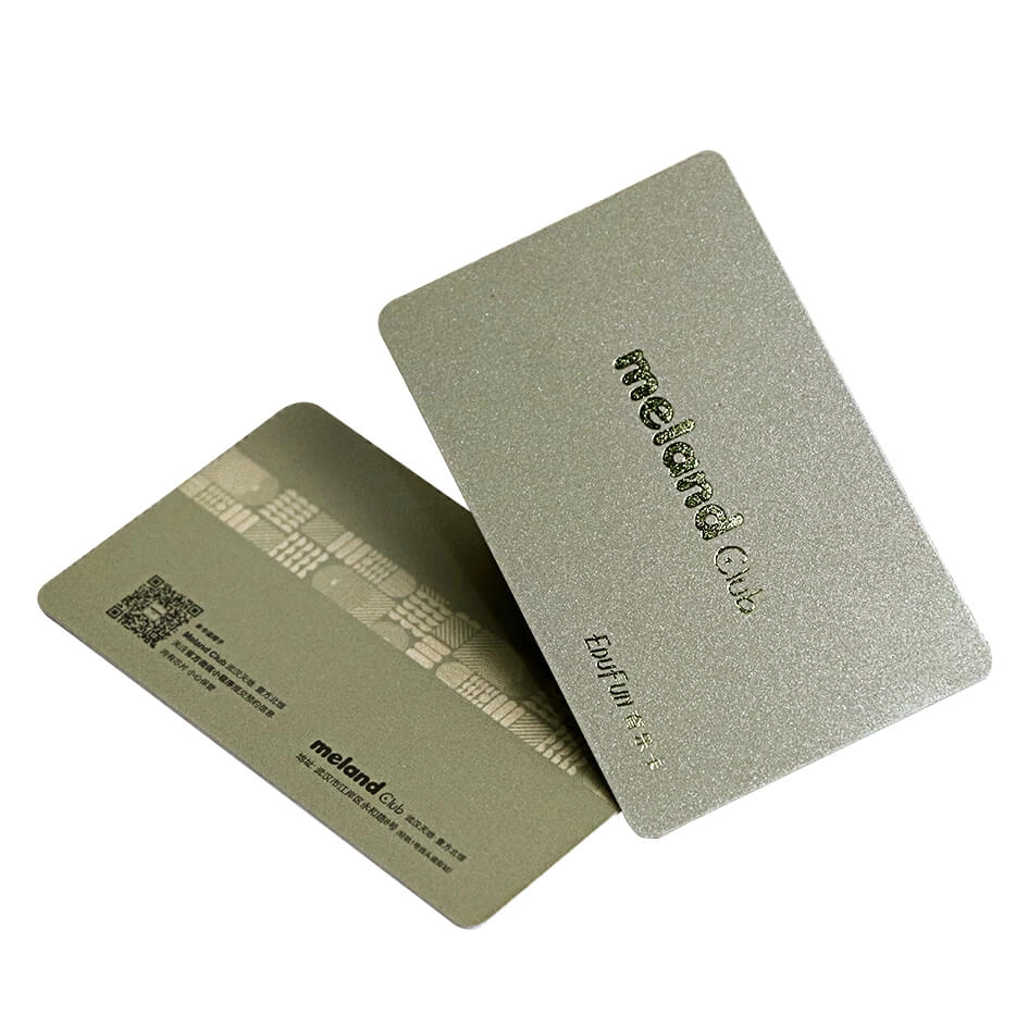 Cartões do pó 13.56MHz FM1108 RFID do ouro do Silkscreen com folha de ouro