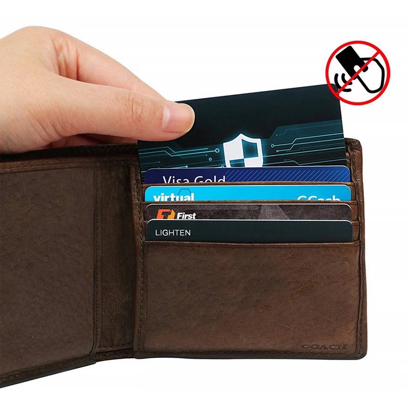 Cartões de proteção seguros sem contato do protetor de cartão de crédito de 13,56 MHz
