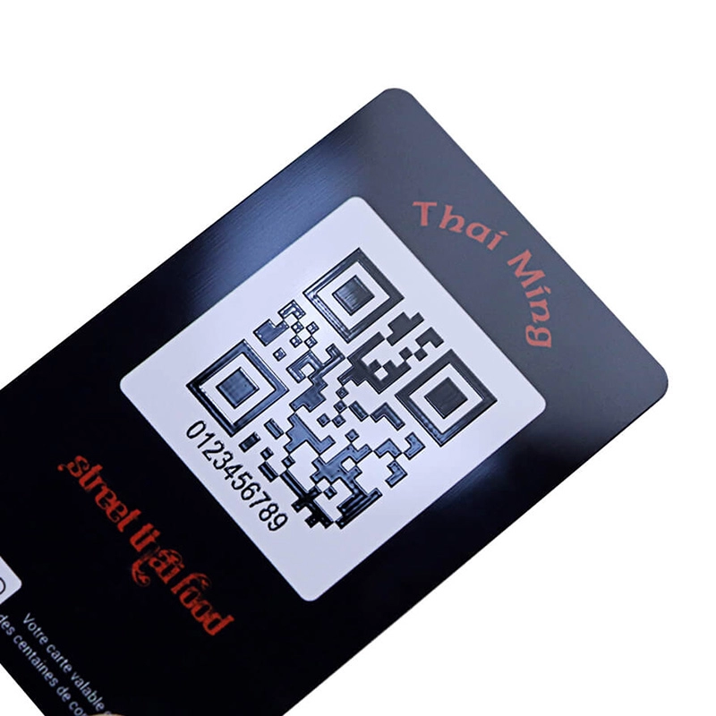 Cartão de proximidade de CMYK Printing13.56Mhz RFID com código de barras do DOD