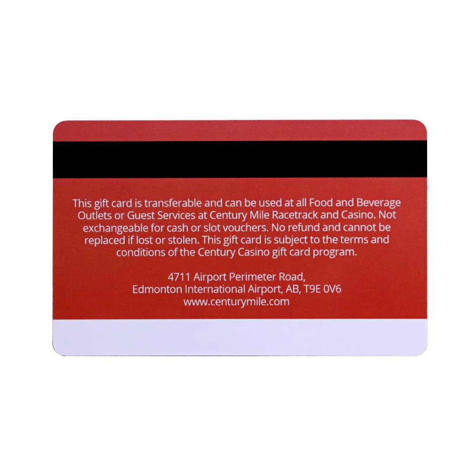 Cartão de fidelidade de membro de plástico RFID personalizado de 13,56 MHz