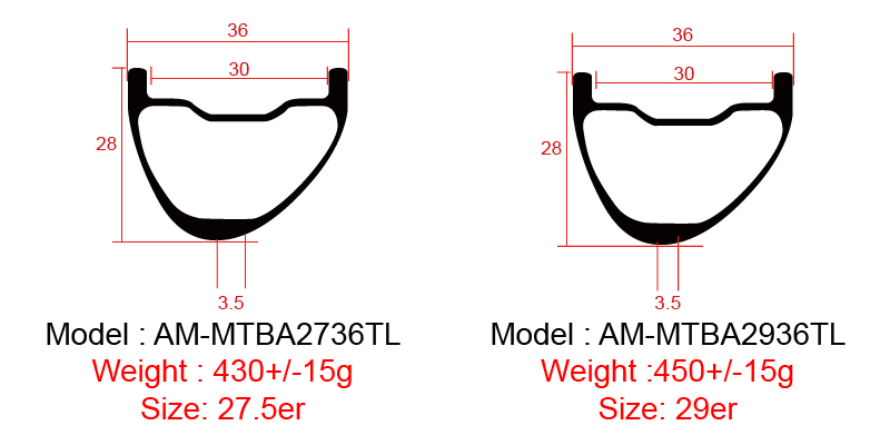 Jantes de carbono 29er