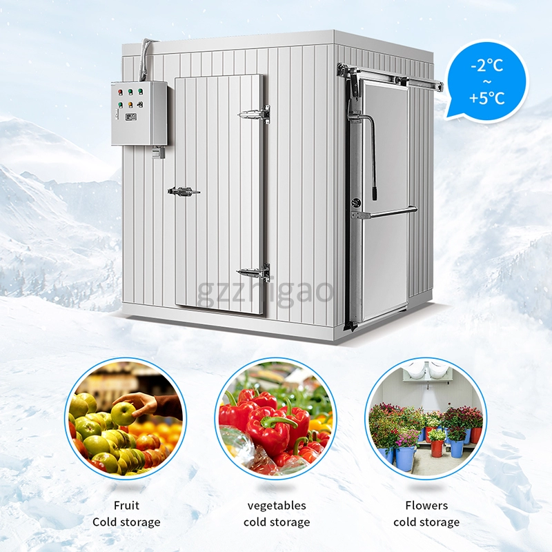 Equipamento de câmara frigorífica para armazenamento refrigerado de frutas e vegetais