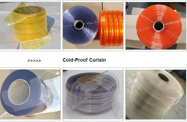 Cortina de ar de PVC para cortinas de tira de PVC padrão para salas frias