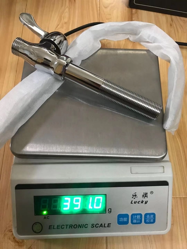 Torneira de laboratório de furo único com alças de lâmina de pulso