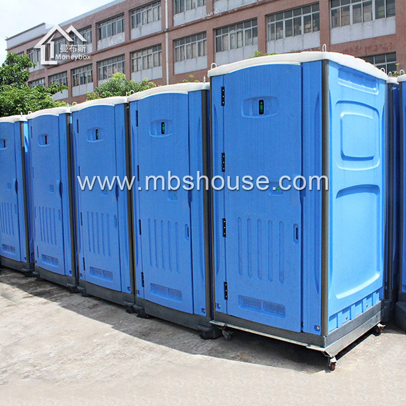 Fabricantes de banheiro portátil móvel único HDPE na China