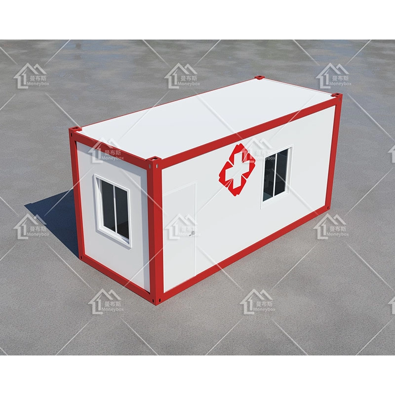 Casa portátil do recipiente do hospital da clínica móvel do bloco liso da casa pré-fabricada