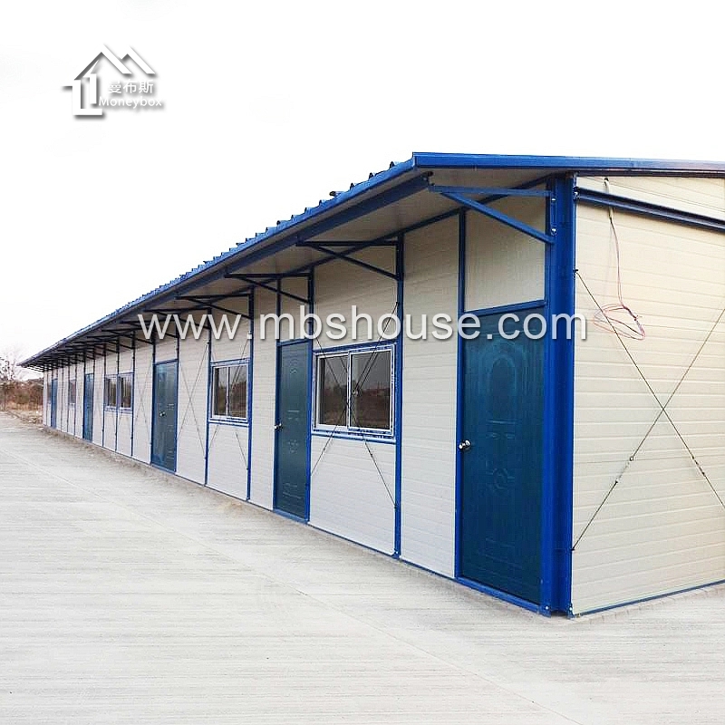 Casa de estrutura de aço pré-fabricada para casa de trabalho/dormitório de acampamento/alojamento de refúgio
