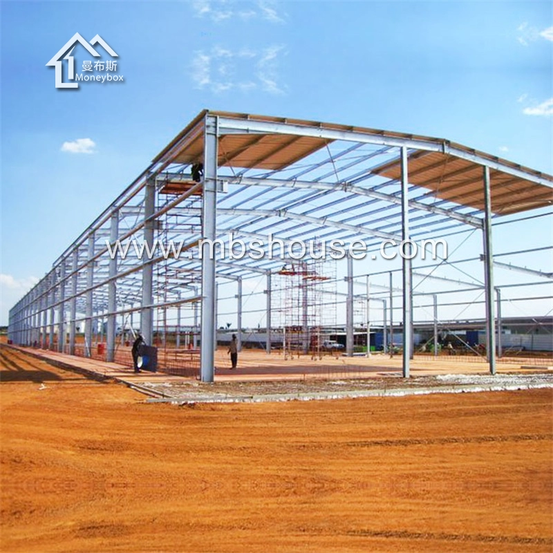 Edifício de estrutura de aço pesado pré-fabricado personalizado para armazém