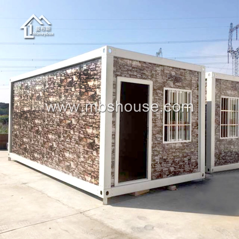 Casas pré-fabricadas personalizadas de contêineres com estrutura destacável de aço