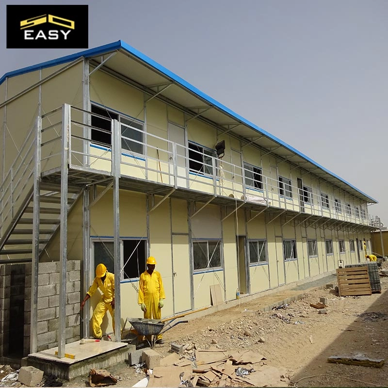 Moderna casa K de pré-fabricação de aço galvanizado para residências para dormitório temporário de professores