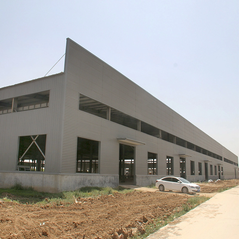 Estrutura de metal leve para construção de oficina de estrutura de material de aço soldado pré-fabricado