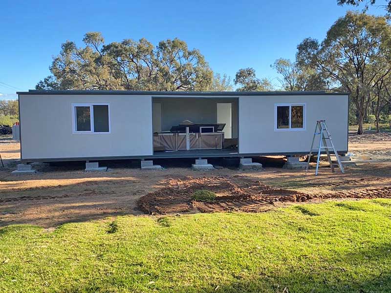 Casa de contêiner dobrável para casa móvel expansível de fácil montagem