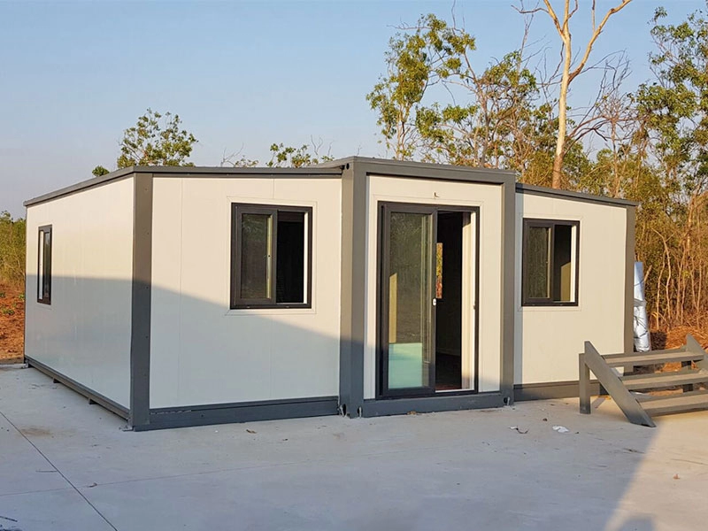 Casas móveis pré-fabricadas dobráveis ​​de 20 pés com dois quartos