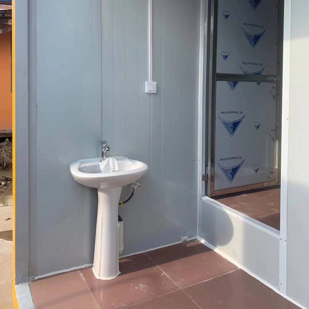 Banheiro móvel pré-fabricado com acabamento de 20 pés para público