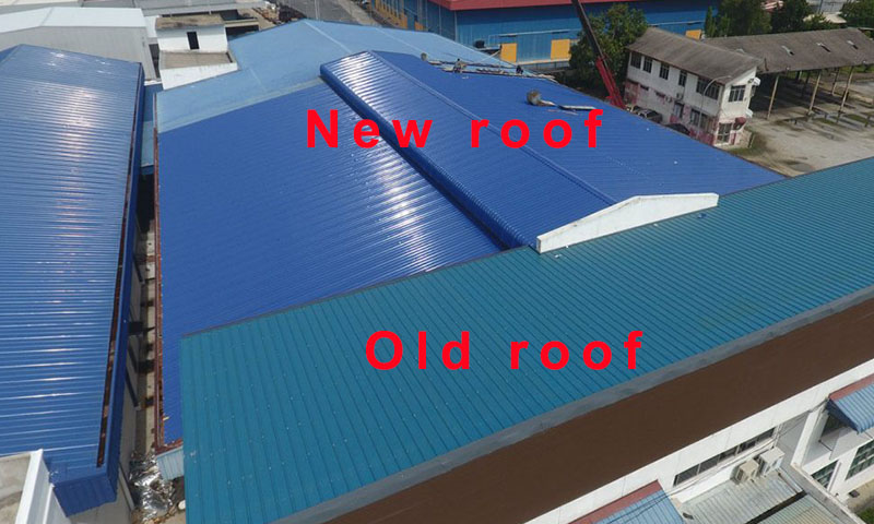 Painéis de telhado isolados para renovação de telhados