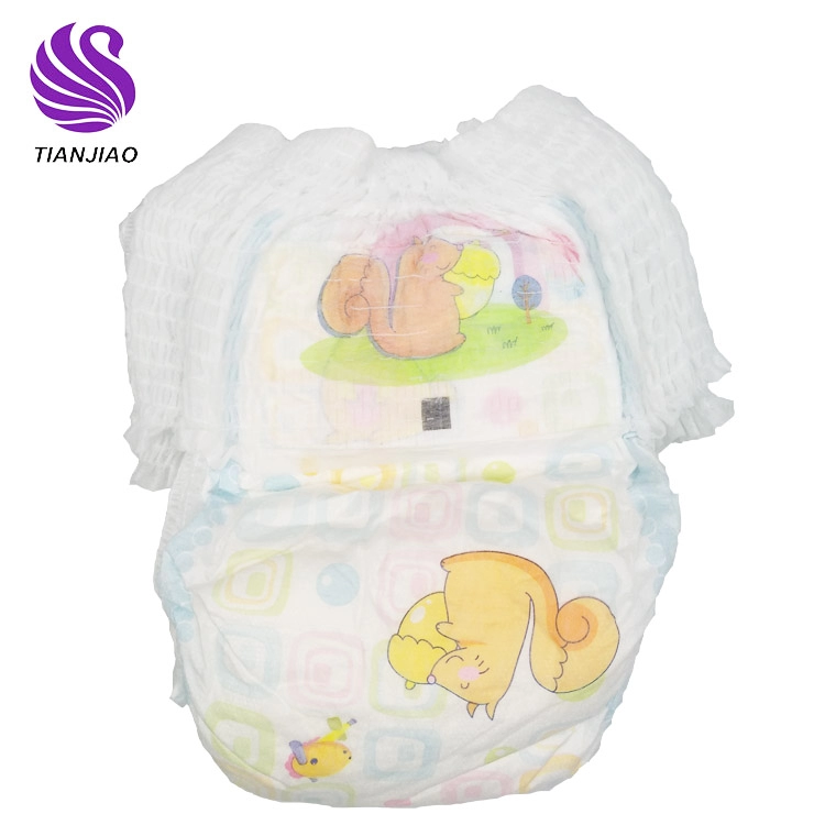 As fraldas super descartáveis ​​descartáveis ​​respiráveis ​​da tração do bebê da classe de uma absorção levantam/calças das fraldas do bebê