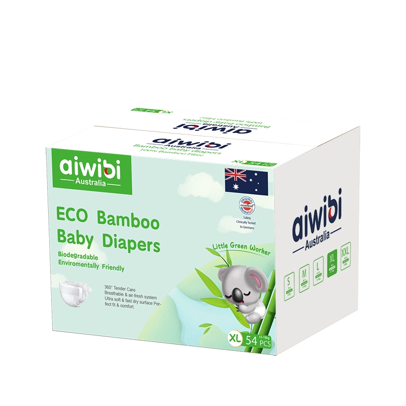 Fraldas para bebês de bambu premium com tecido de bambu 100% biodegradável
