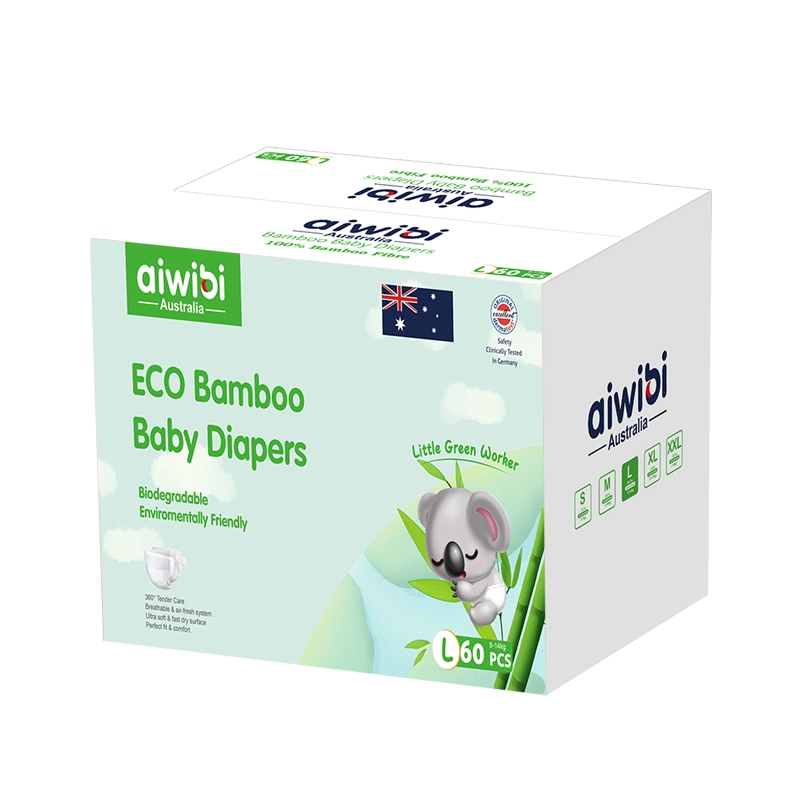 Fraldas para bebês de bambu premium com tecido de bambu 100% biodegradável