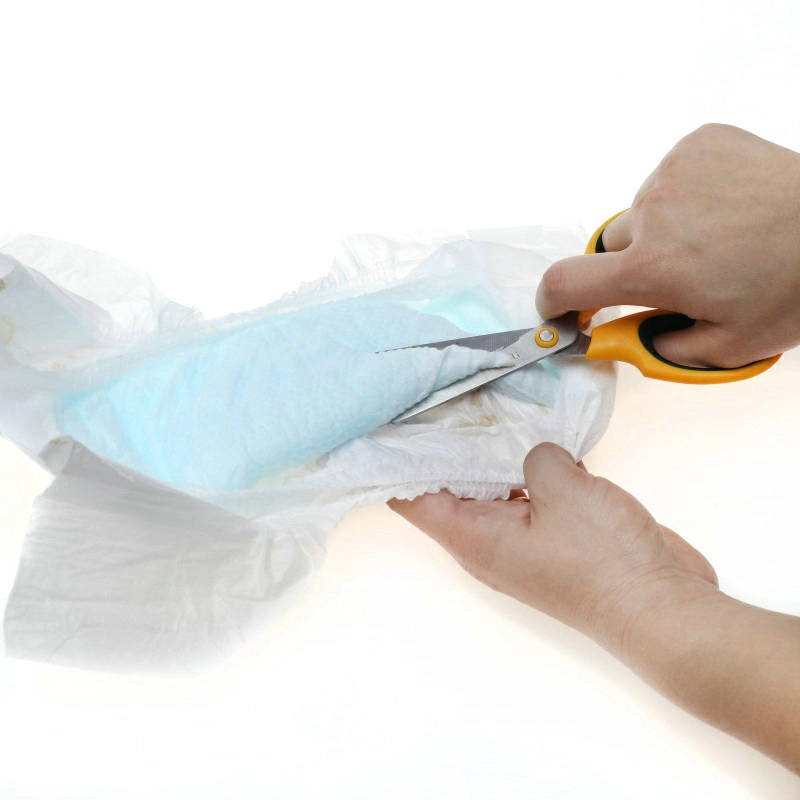 Fraldas absorventes rápidas para bebês com proteção contra vazamento 3D