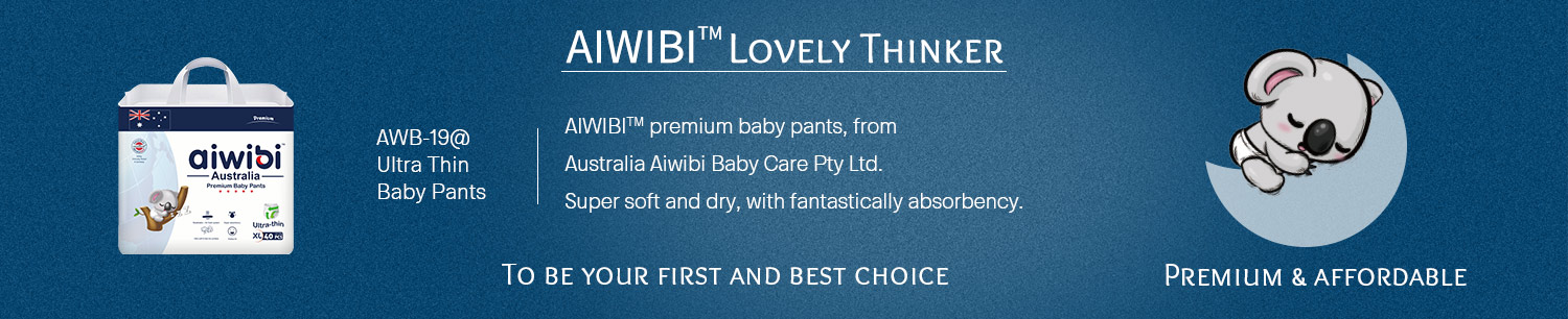 Calças ultra finas e leves superiores descartáveis ​​do bebê de Aiwibi com capacidade absorvente super