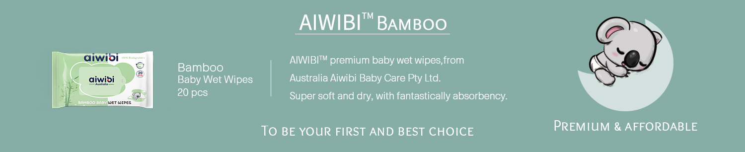 Lenços umedecidos para bebês 100% bambu 20 unidades