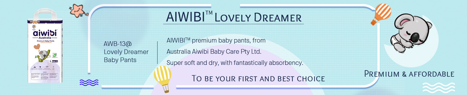 Calças superiores descartáveis ​​do bebê de AIWIBI com desempenho super da absorção para manter-se seco