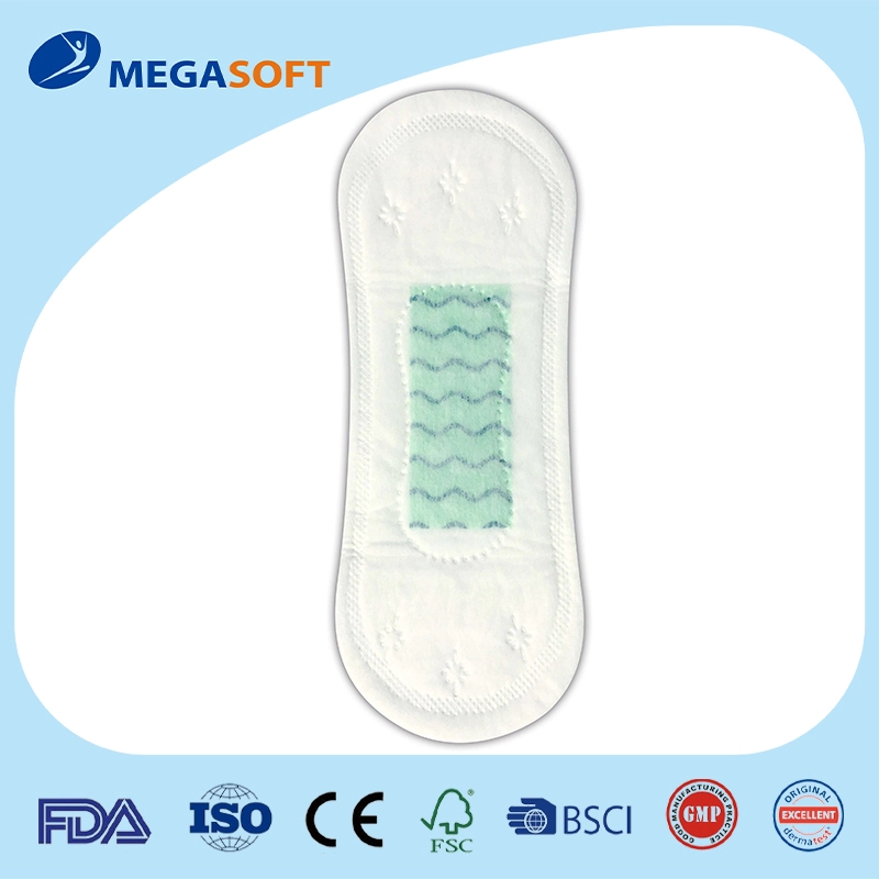 Mini absorvente higiênico feminino para uso diário 160 mm