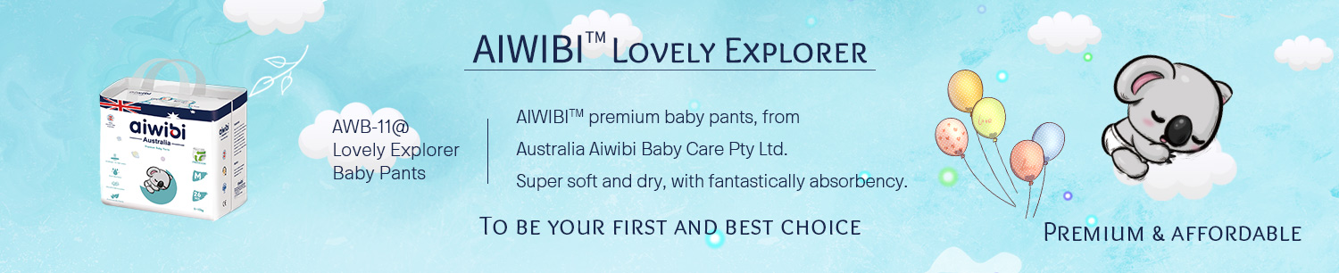 O bebê respirável descartável de AIWIBI arfa a forma de Q com pérola gravada macia super Topsheet