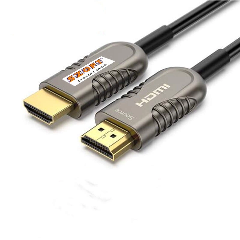 Cabo HDMI de fibra óptica 4K UHD 120 Hz a 18 Gbps de ultra alta velocidade