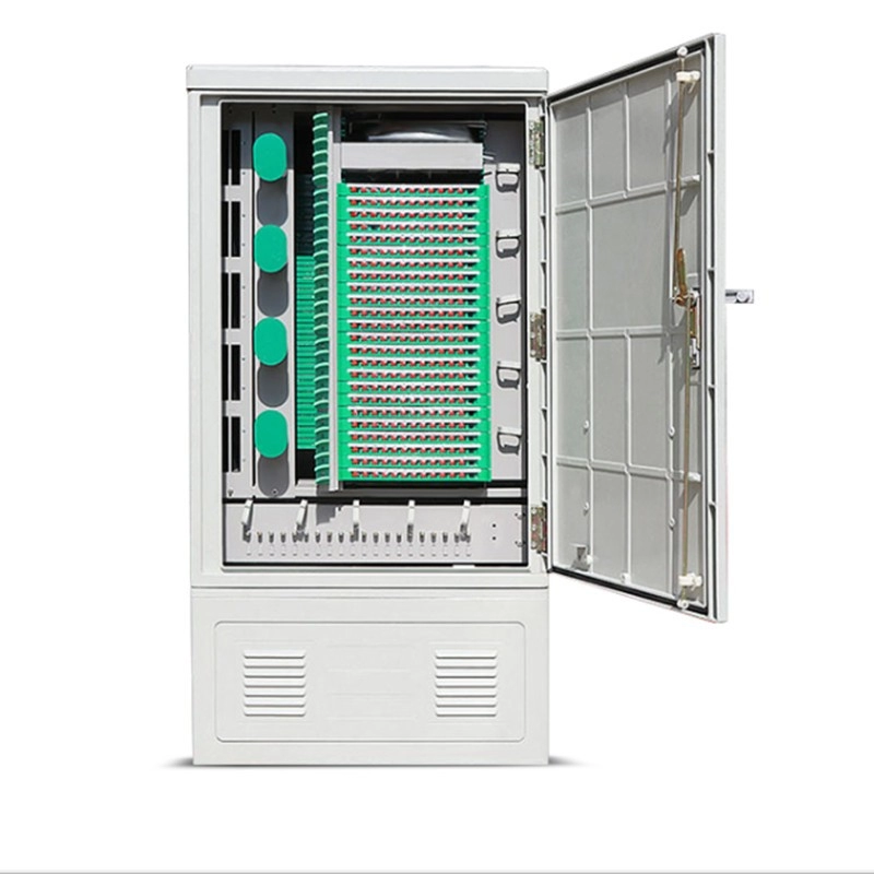 Gabinete de conexão cruzada de cabo externo até 576 núcleos montado na parede/chão