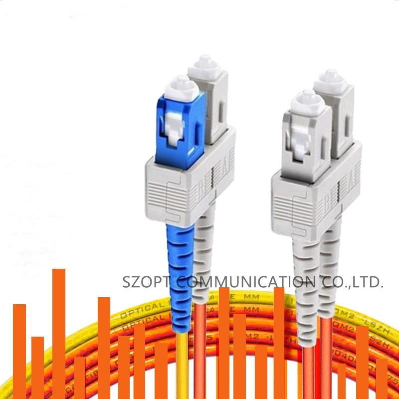 Modo que condiciona o duplex simples do ST do SC LC FC dos cabos de remendo da fibra ótica