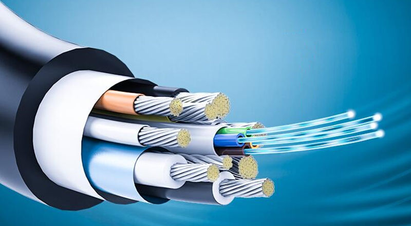 Estrutura interna do cabo HDMI de fibra óptica